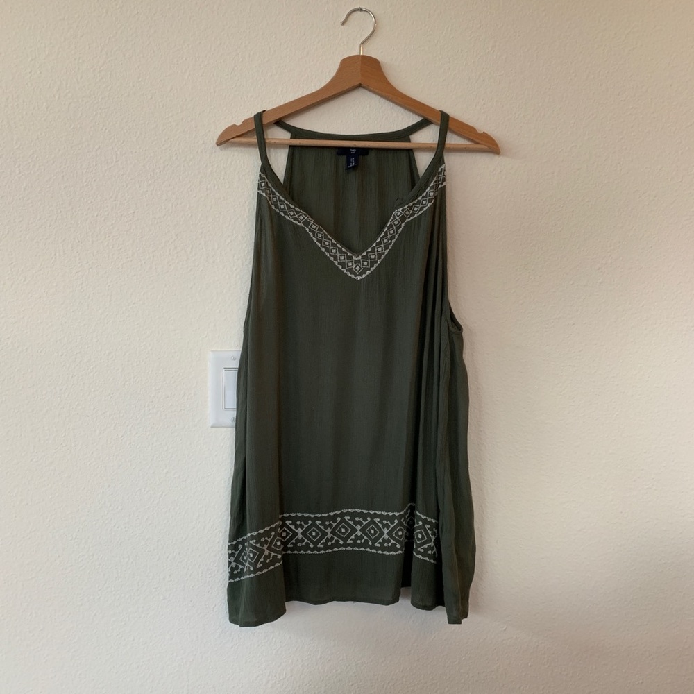 GAP Green Oversized Cami Top